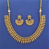 Antique Plain Gold Necklace with Gold Plating