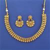 Antique Plain Gold Necklace with Gold Plating