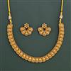Antique Plain Gold Necklace with Gold Plating