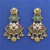 Antique Moti Earring with Matte Gold Plating