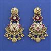 Antique Moti Earring with Matte Gold Plating