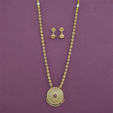 Antique Classic Pendant Set with Gold Plating