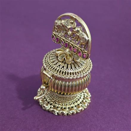 Antique Classic Sindoor Box with Gold Plating