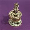 Antique Temple Sindoor Box with Gold Plating