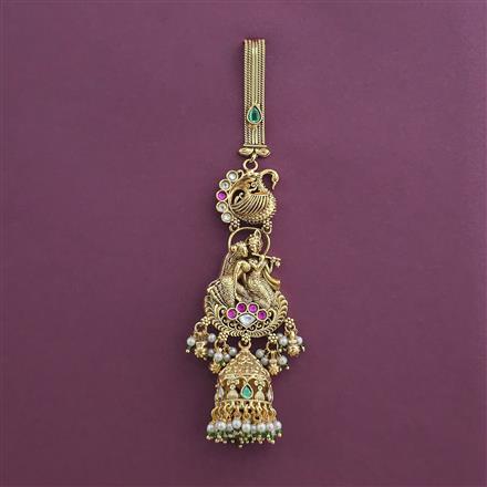 Antique Moti Jhuda with Matte Gold Plating