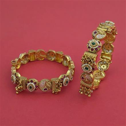 Antique 2 Pc with Matte Gold Plating