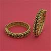 Antique Openable 2 Pc Bangles with Matte Gold Plating