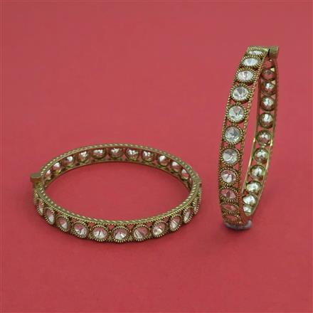 Antique Openable 2 Pc Bangles with Mehndi Plating