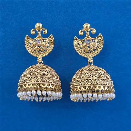 Antique Jhumki with Gold Plating