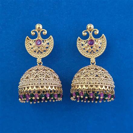 Antique Jhumki with Gold Plating