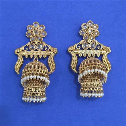 Antique Jhumki with Gold Plating