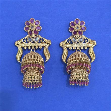 Antique Jhumki with Gold Plating