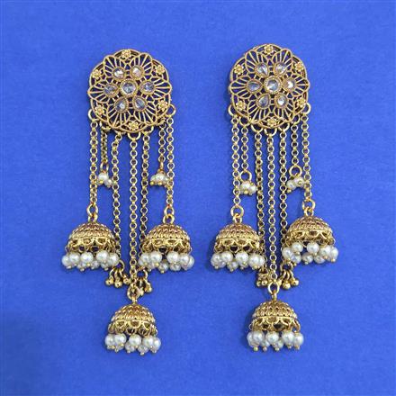 Antique Jhumki with Gold Plating