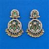 Antique Moti Earring with Matte Gold Plating