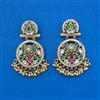 Antique Moti Earring with Matte Gold Plating