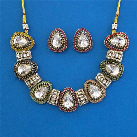 Antique Classic Necklace with Mehndi Plating