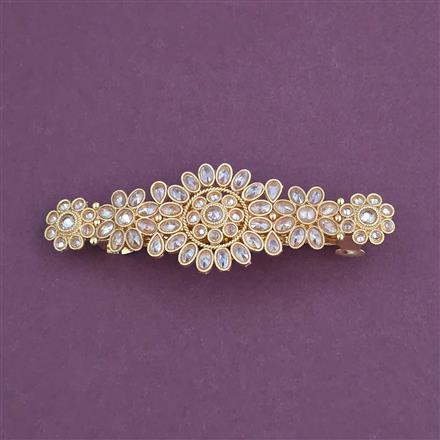 Antique Classic Hair Clip With Gold Plating