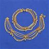 Antique Moti Payal with Gold Plating