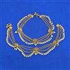Antique Moti Payal with Gold Plating