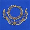 Antique Moti Payal with Gold Plating