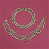 Antique Moti Payal with Gold Plating