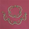 Antique Moti Payal with Gold Plating