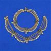 Antique Moti Payal with Gold Plating