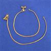 Antique Plain Gold Payal with Gold Plating