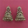 Antique Jhumki with Matte Gold Plating