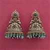 Antique Jhumki with Matte Gold Plating