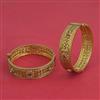 Antique 2 Pc Openable Bangles with Gold Plating
