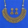 Antique Classic Necklace with Matte Gold Plating