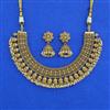 Antique Classic Necklace with Matte Gold Plating