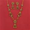 Antique Classic Necklace with Matte Rhodium Plating