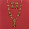 Antique Classic Necklace with Matte Rhodium Plating