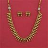 Antique Plain Gold Necklace with Gold Plating