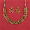 Antique Plain Gold Necklace with Gold Plating