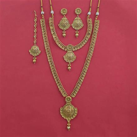 Antique Combo Necklace Set with Gold Plating