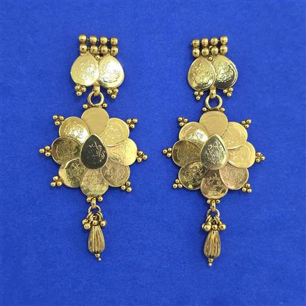 Antique Temple Earring with Gold Plating