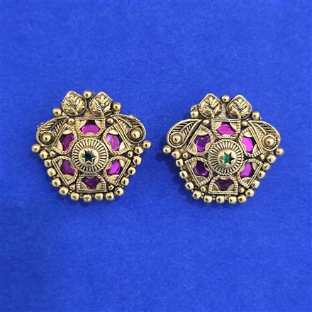 Antique Classic Earring with Matte Gold Plating