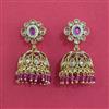 Antique Jhumki with Matte Gold Plating