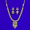 Antique Moti Necklace with Matte Gold Plating