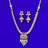 Antique Moti Necklace with Matte Gold Plating