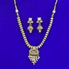 Antique Moti Necklace with Matte Gold Plating