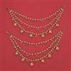 Antique Moti Ear Chain with Gold Plating
