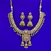 Antique Classic Necklace with Matte Gold Plating