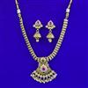 Antique Moti Necklace with Matte Gold Plating