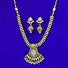 Antique Moti Necklace with Matte Gold Plating
