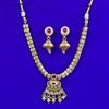 Antique Classic Necklace with Matte Gold Plating