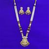 Antique Moti Pendant Set with Matte Gold Plating